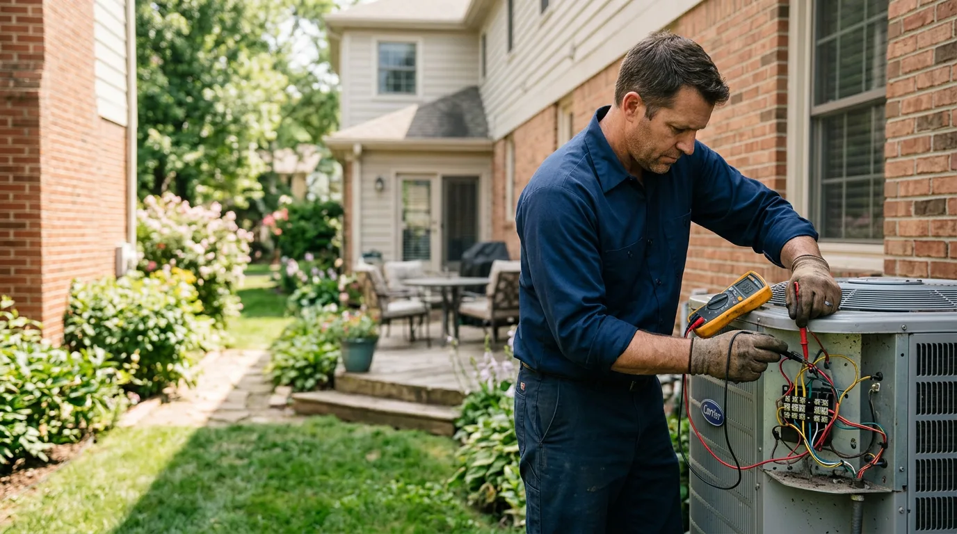 HVAC technician working near Wakefield, KS